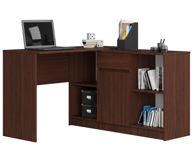 Escritorio esquinero b17 akord color wengue 120 cm
