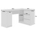 Escritorio B20 AKORD 3 cajones 4 estantes Roble Craft, Blanco 155x85 Escritorio B20 AKORD 3 cajones 4 estantes Roble Craft, Blanco 155x85 Blanco/ Madera