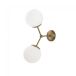 Aplique de pared Mulen (2 luces) Metal Moderno Aplique de pared Mulen (2 luces) Metal Moderno Dorado