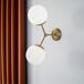 Aplique de pared Mulen (2 luces) Metal Moderno Aplique de pared Mulen (2 luces) Metal Moderno Dorado