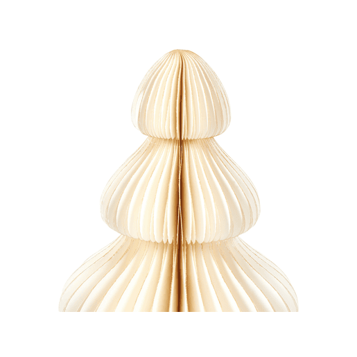 Conjunto de 3 árvores de Natal decorativas creme NILGIRI