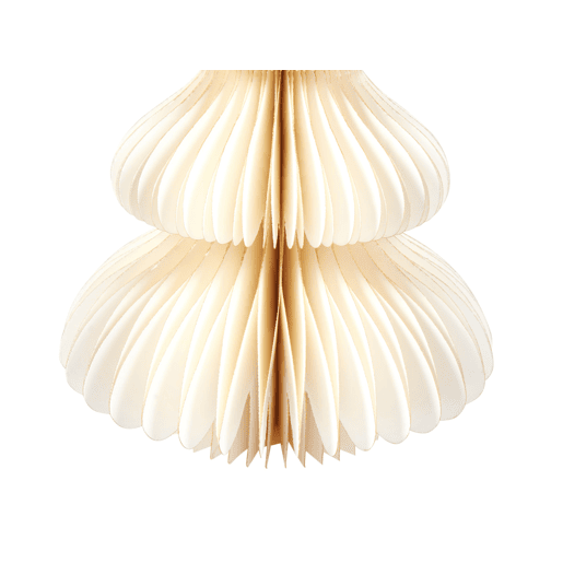 Conjunto de 3 árvores de Natal decorativas creme NILGIRI