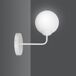Aplique de pared Mobis Cristal - Metal Moderno Aplique de pared Mobis Cristal - Metal Moderno Blanco