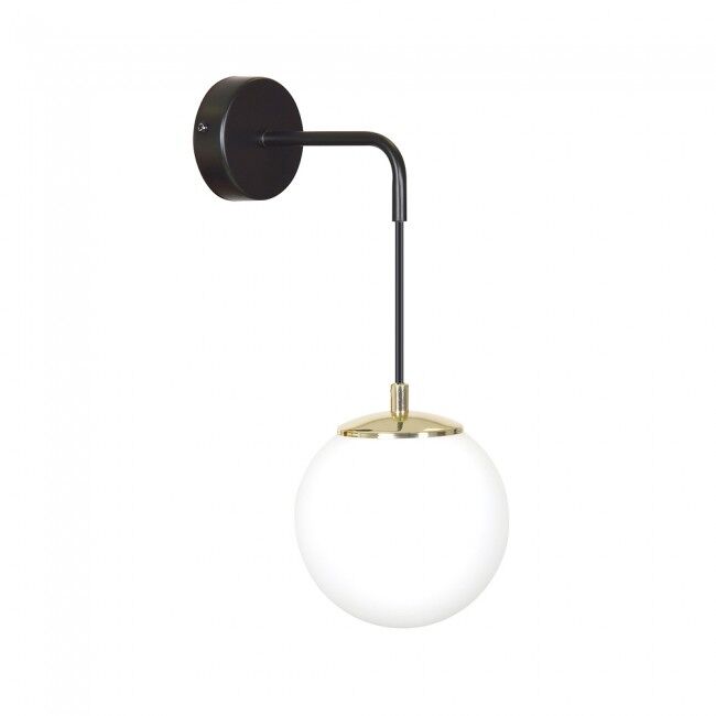 Aplique de pared Signo Cristal - Metal Moderno Negro