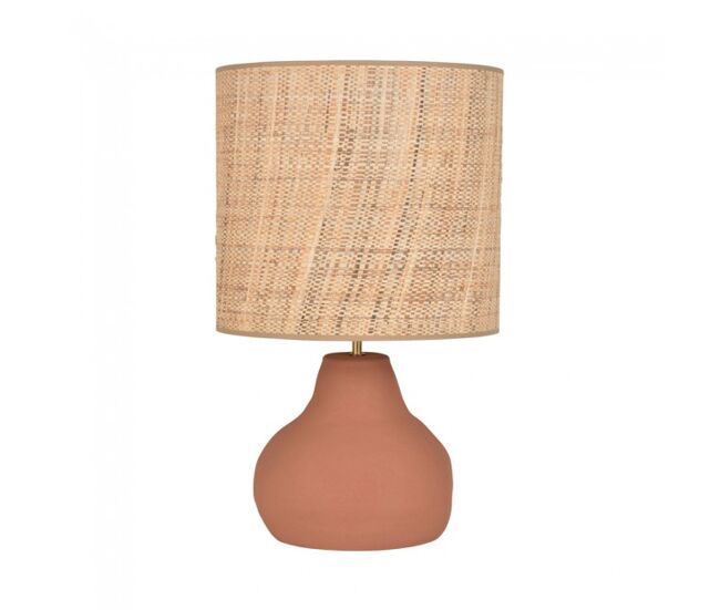 Lámpara de mesa portinatx m terracota marca market set
