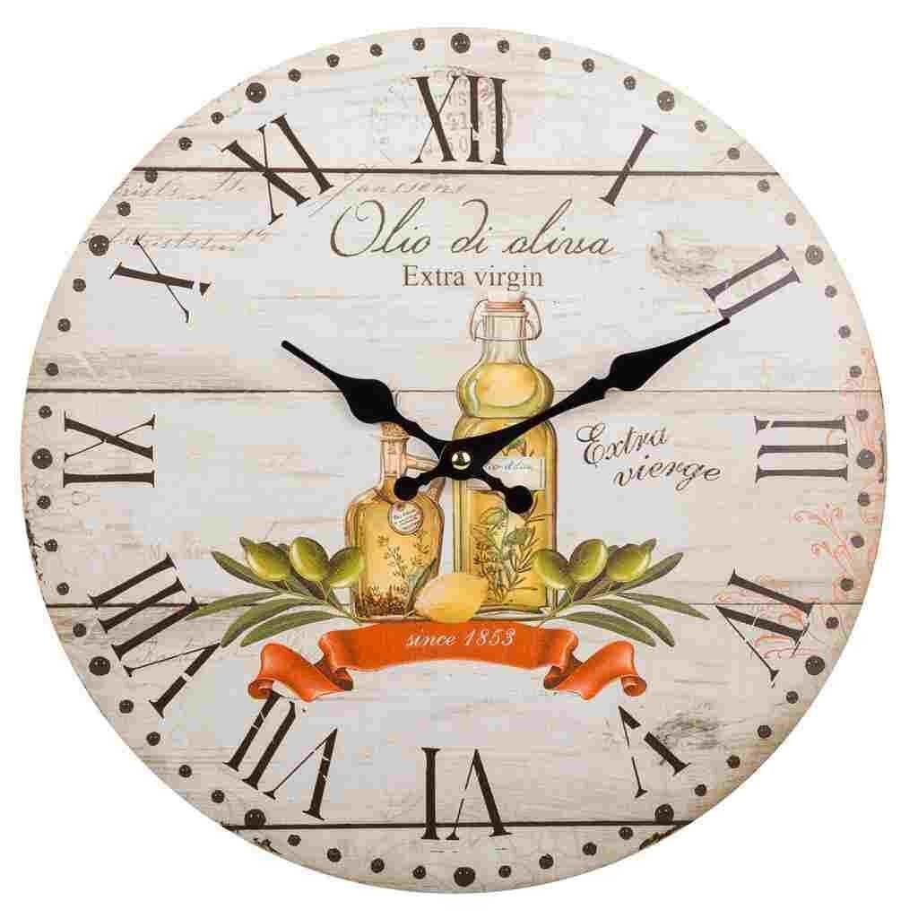 Reloj de pared de madera