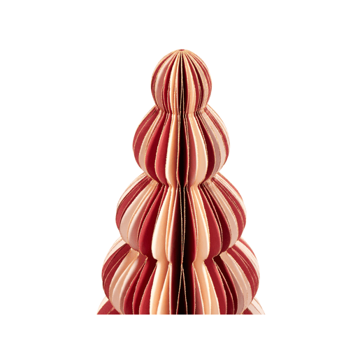 Conjunto de 3 figuras para árvore de Natal creme e vermelhas DHAULAGIRI