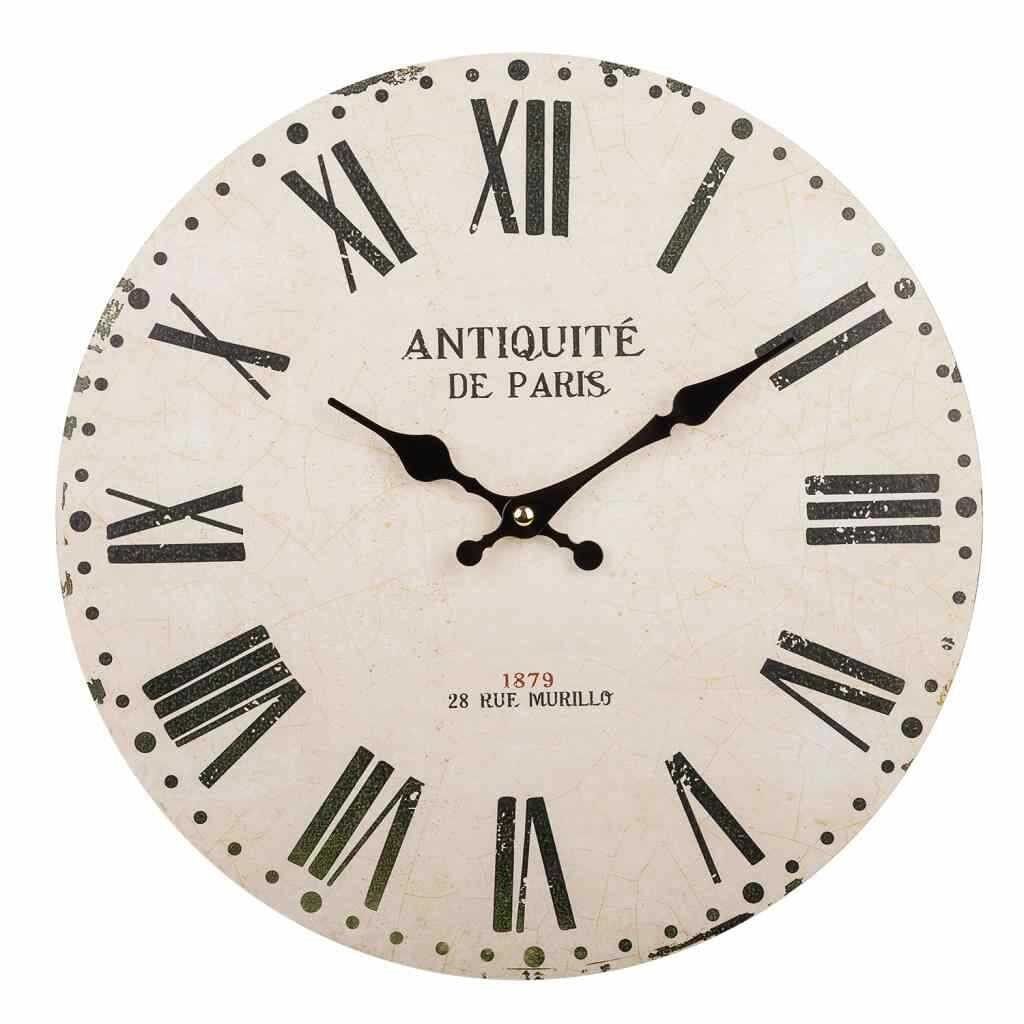 Reloj de pared de madera