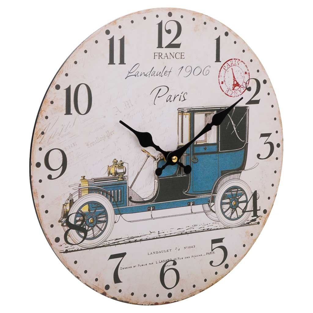 Reloj de pared de madera