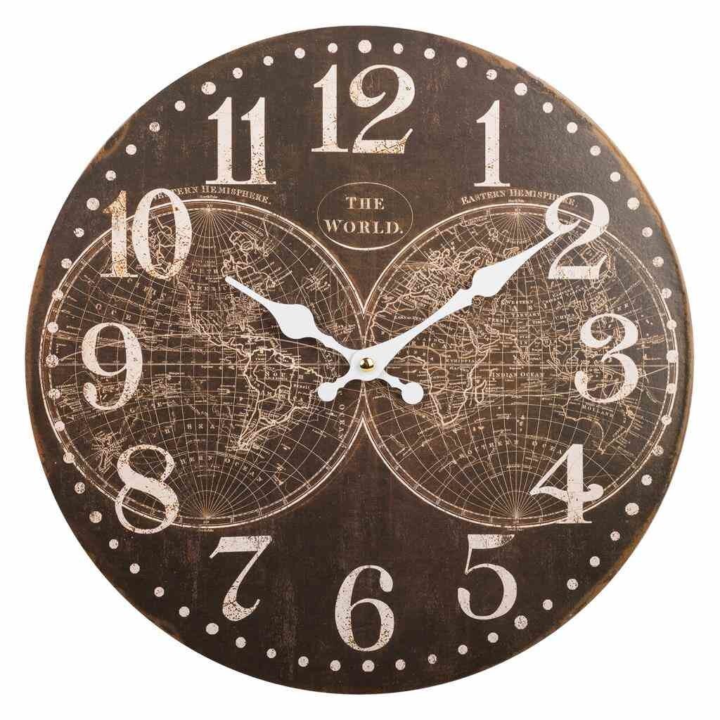Reloj de pared de madera