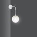 Aplique de pared Signo Cristal - Metal Moderno Aplique de pared Signo Cristal - Metal Moderno Blanco