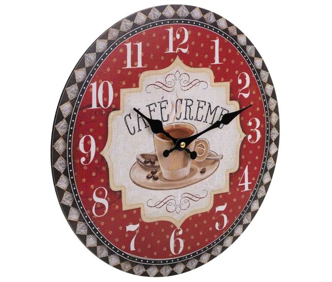 Reloj de pared de madera