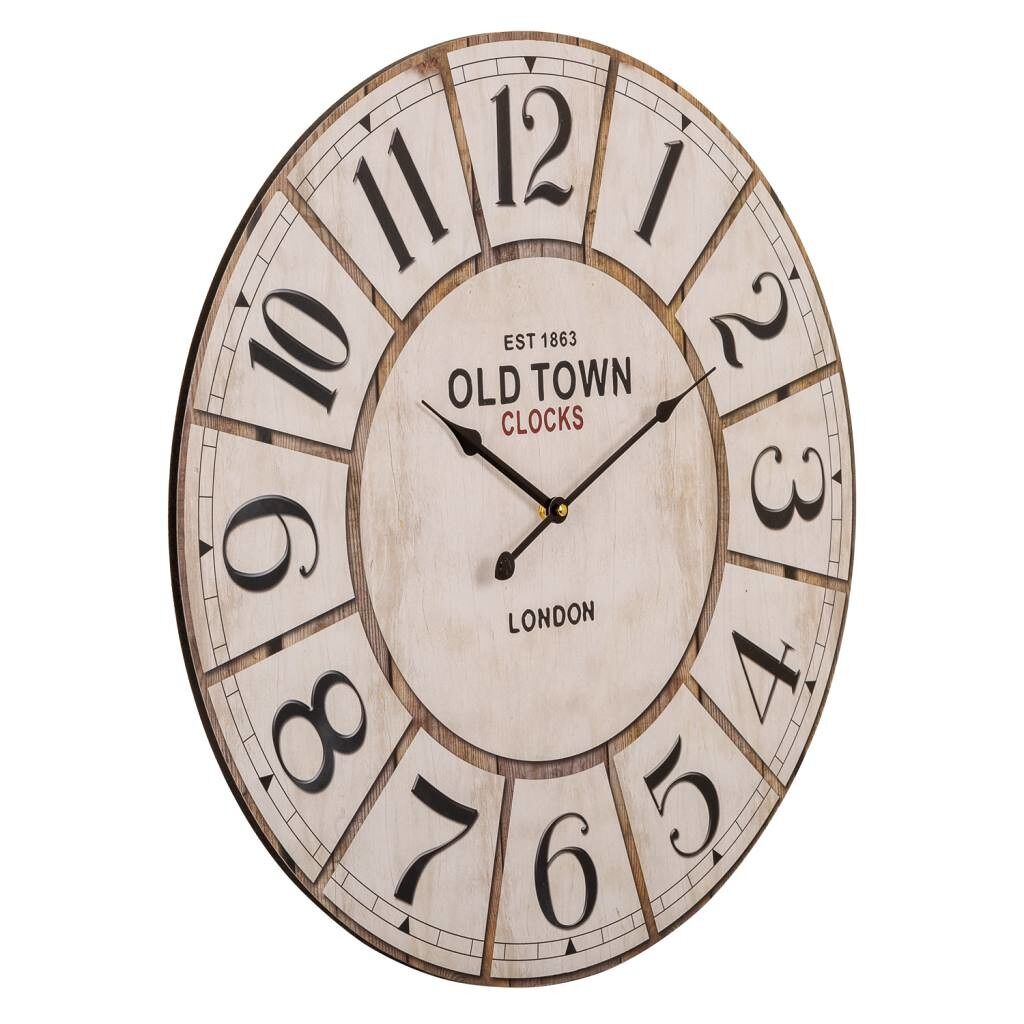 Reloj de pared de madera