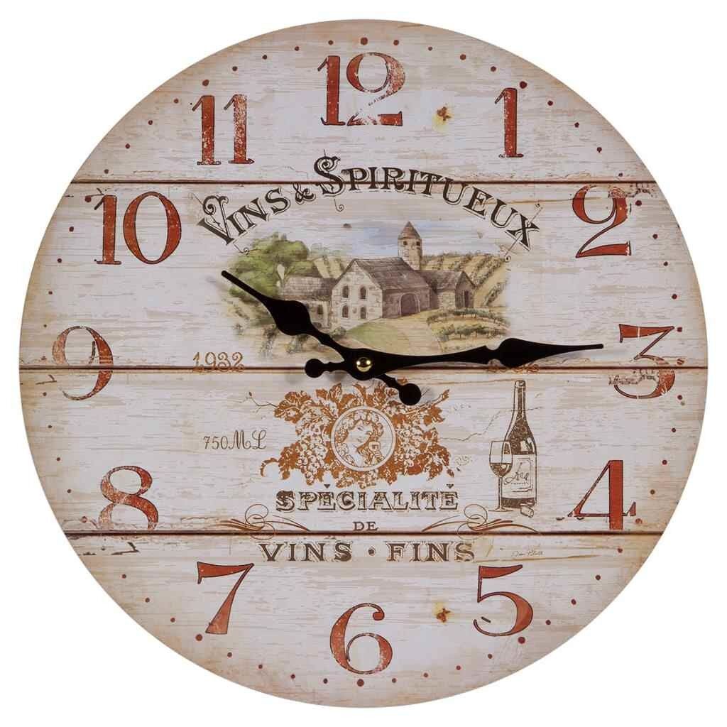 Reloj de pared de madera