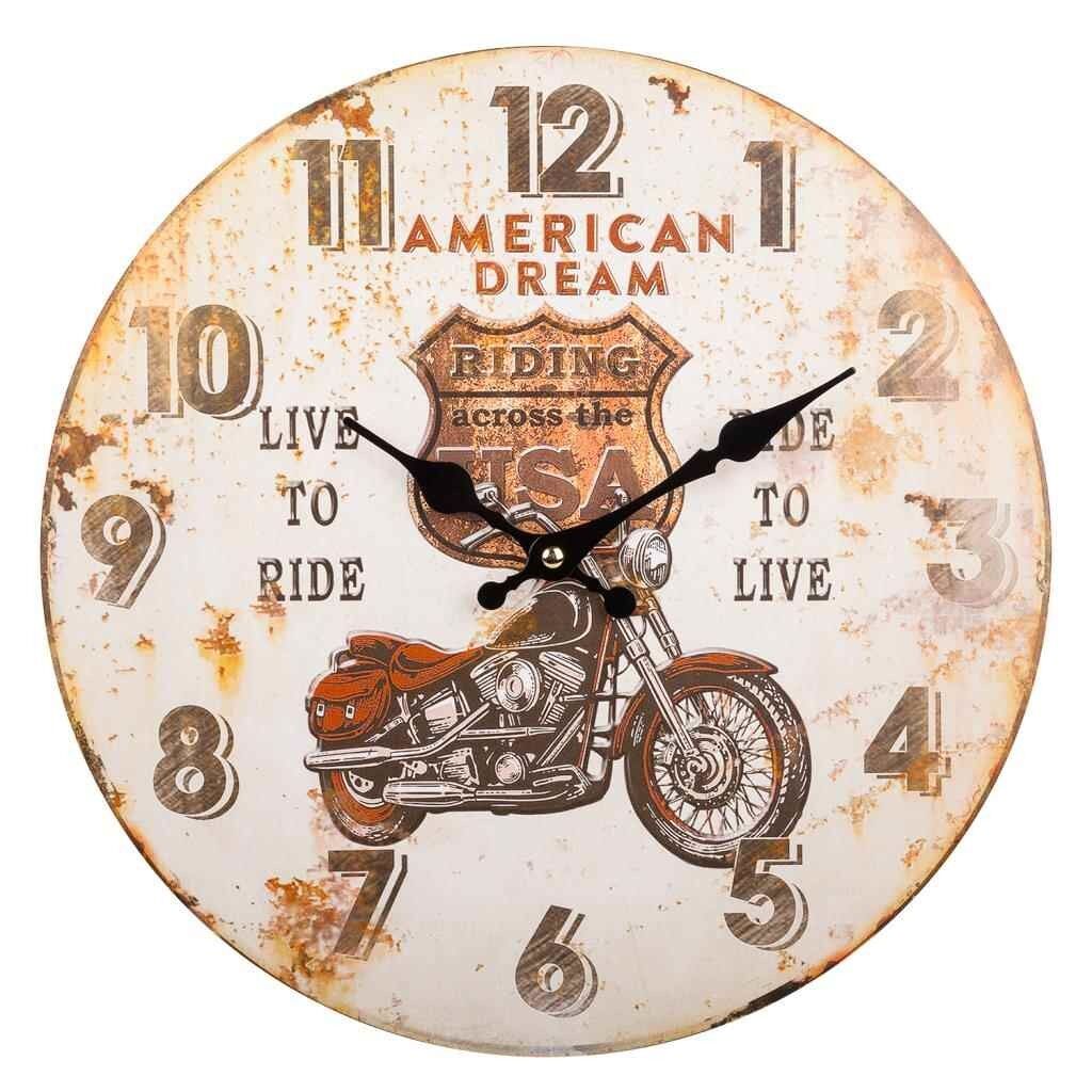 Reloj de pared de madera
