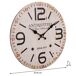 Reloj de pared de madera Reloj de pared de madera Blanco