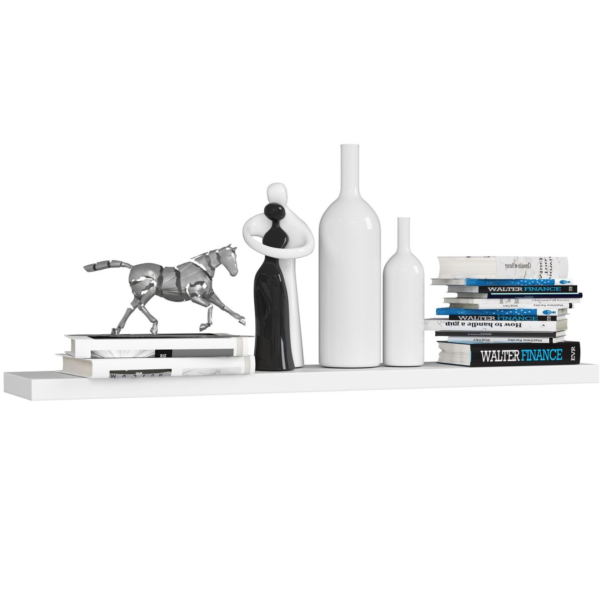 Estante de pared akord ps5 blanco 100 cm 100x20x3,2 cm