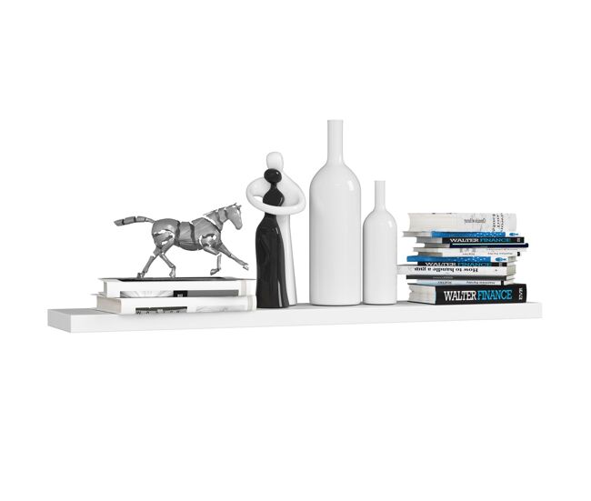 Estante de pared akord ps5 blanco 100 cm 100x20x3,2 cm