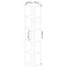 Estantería loft AKORD metálica 6 estantes 40 Estantería loft AKORD metálica 6 estantes 40 Blanco/ Gris
