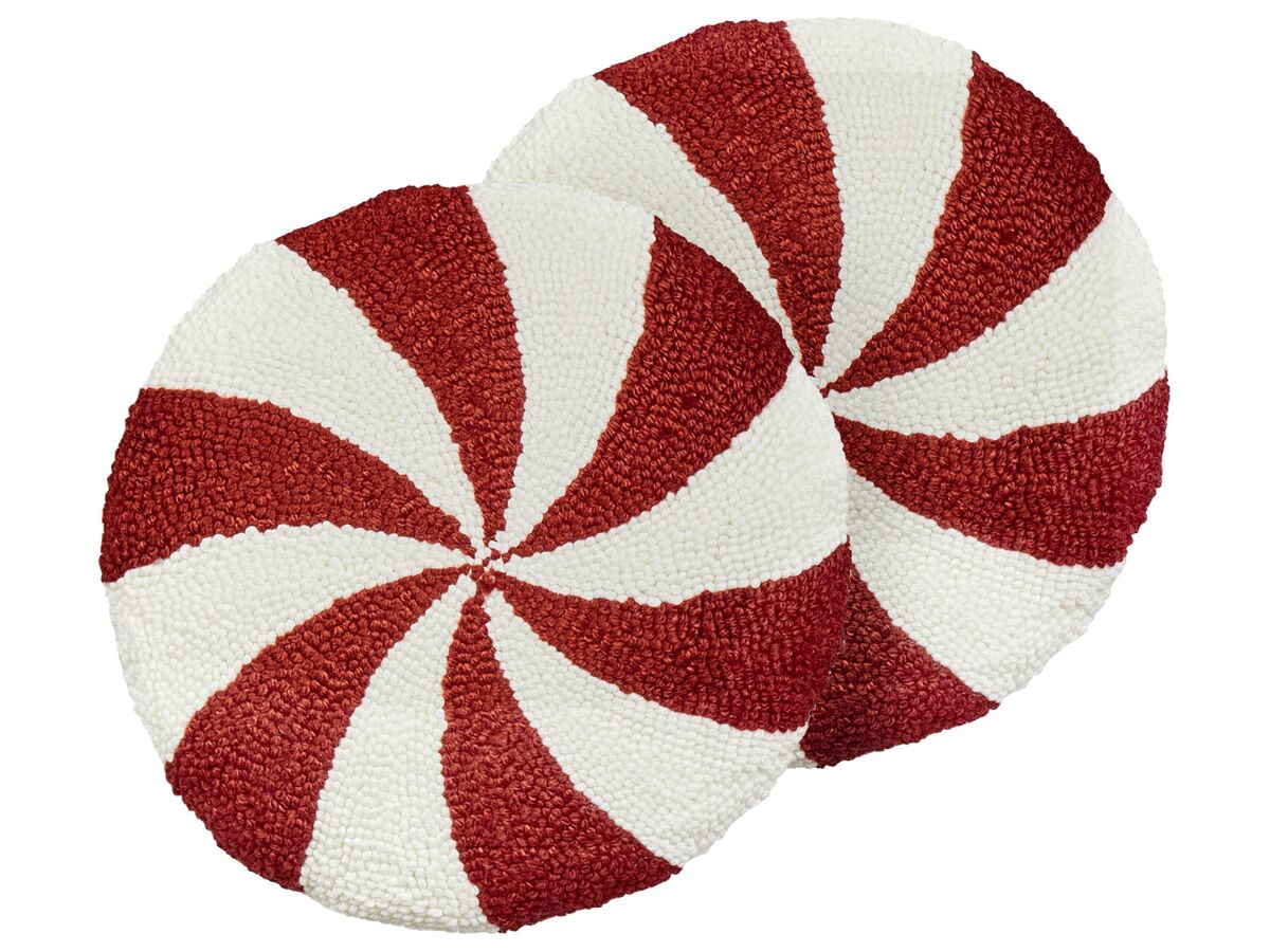 Beliani Cojín decorativo SWIRL CANDY