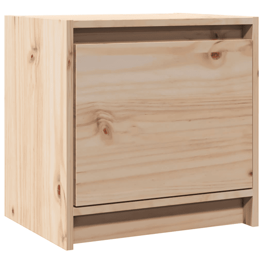 vidaXL Mesa de cabeceira 40x30,5x40 cm madeira de pinho maciça