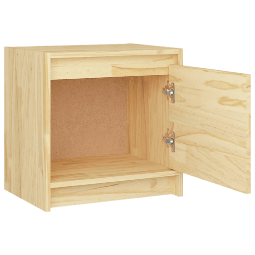 vidaXL Mesa de cabeceira 40x30,5x40 cm madeira de pinho maciça