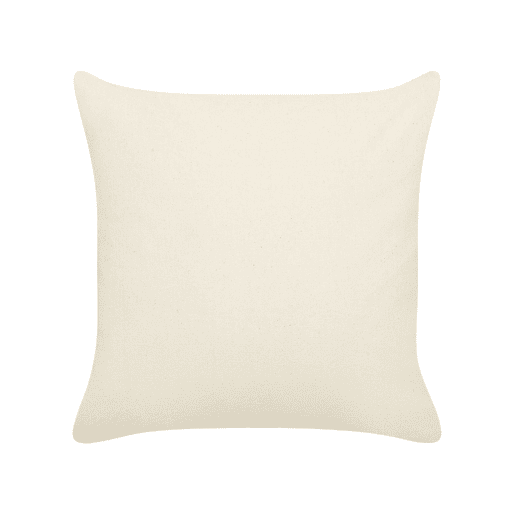 Conjunto de 2 almofadas decorativas SUGARPLUM Algodão 45 x 45 cm Creme claro Padrão natalicio