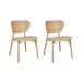 Beliani Silla de comedor OVERLY Beliani Silla de comedor OVERLY Madera Clara