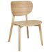 Beliani Silla de comedor OVERLY Beliani Silla de comedor OVERLY Madera Clara