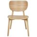 Beliani Silla de comedor OVERLY Beliani Silla de comedor OVERLY Madera Clara