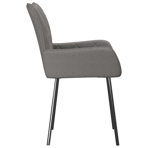 vidaXL Cadeiras de jantar 2 pcs tecido cinzento-claro