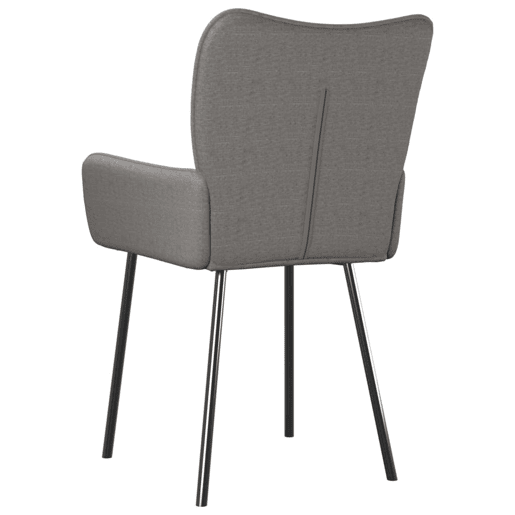 vidaXL Cadeiras de jantar 2 pcs tecido cinzento-claro