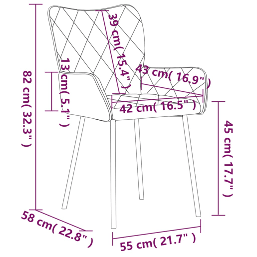 vidaXL Cadeiras de jantar 2 pcs tecido cinzento-claro
