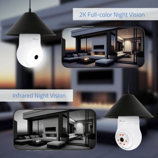 Câmara Oculta Nivian NVS-IPC-BULB1