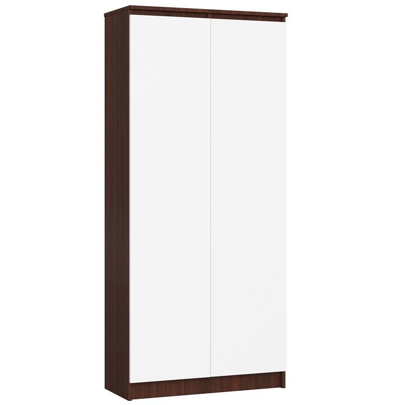 Librería estanterías de oficina r80 akord color wengue, blanco