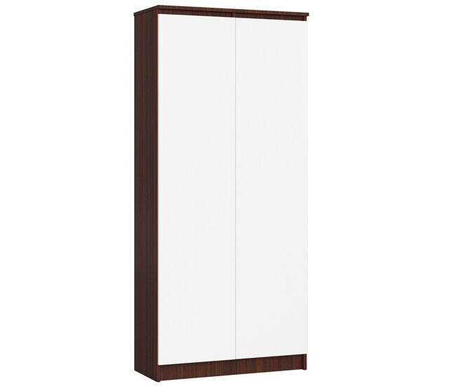 Librería estanterías de oficina r80 akord color wengue, blanco