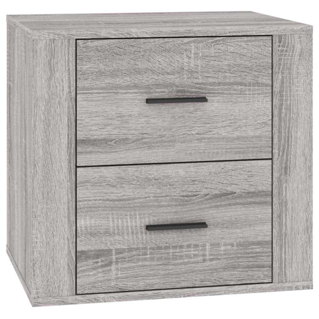 Vidaxl mesita de noche gris sonoma 50x39x47 cm