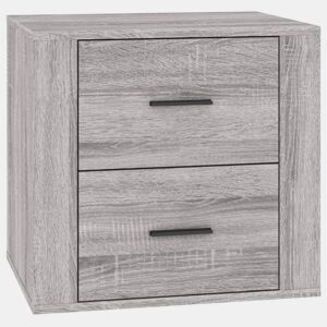 vidaXL Mesa de cabeceira 50x39x47 cm sonoma cinzento