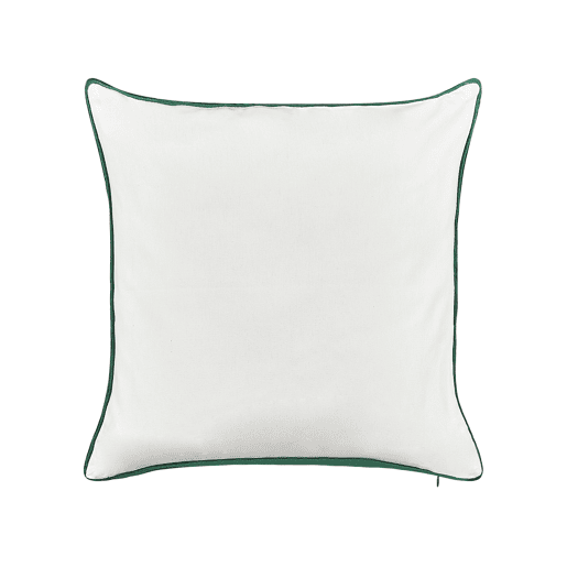Conjunto de 2 almofadas decorativas JOYCANDY Algodão 45 x 45 cm Branco Padrão natalicio