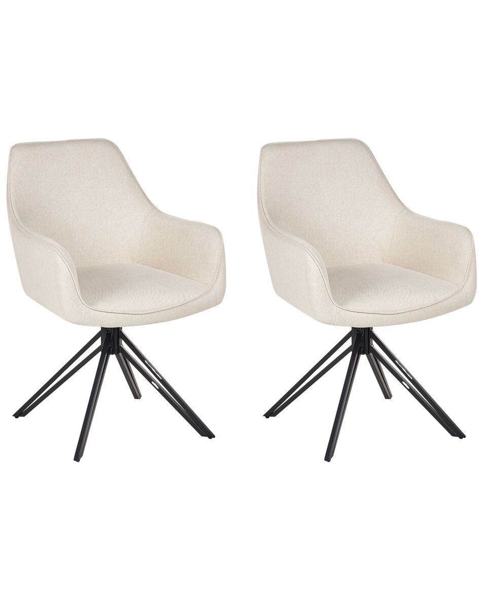 Beliani Silla de comedor JODAR Beige