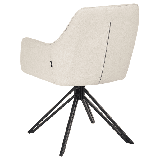 Conjunto de 2 cadeiras de jantar JODAR Creme claro