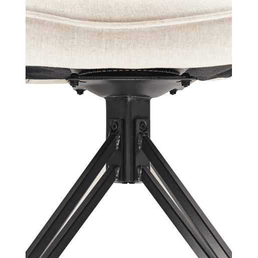Conjunto de 2 cadeiras de jantar JODAR Creme claro