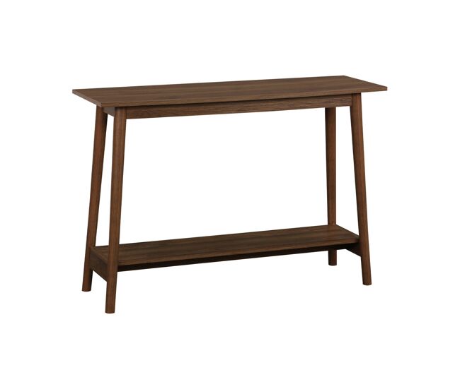Consola escandinava con acabado de color nogal, 110cm, nepal, decoración en madera de nogal, 110x35x76 cm