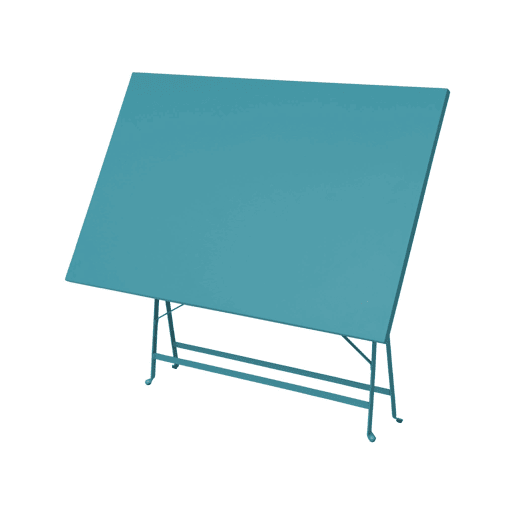 Mesa de jardim bistrô dobrável em metal, 4 cadeiras, Emilia, Azul esverdeado, 110x70x72 cm Mesa de jardim bistrô dobrável em metal, 4 cadeiras, Emilia, Azul esverdeado, 110x70x72 cm