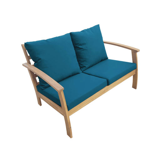 Conjunto de mobiliário de jardim de madeira, 4 lugares, Ushuaia, Madeira, 123x82.7x74.6 cm