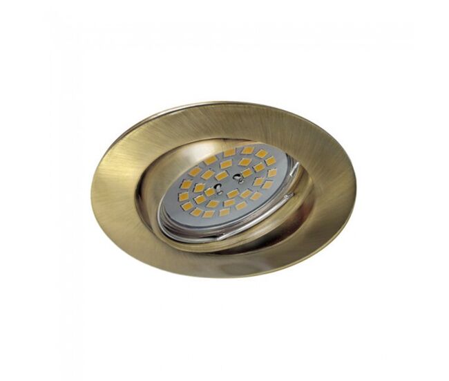 Foco empotrable basic redondo oro viejo. wonderlamp marca wonderlamp