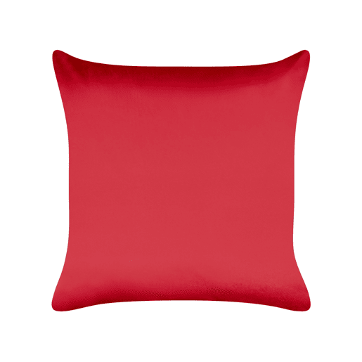 Conjunto de 2 almofadas decorativas MARSHMALLOW Veludo 45 x 45 cm Vermelho Padrão natalicio