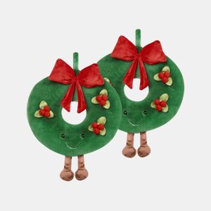 Conjunto de 2 almofadas decorativas BONBON 45 x 45 cm Verde