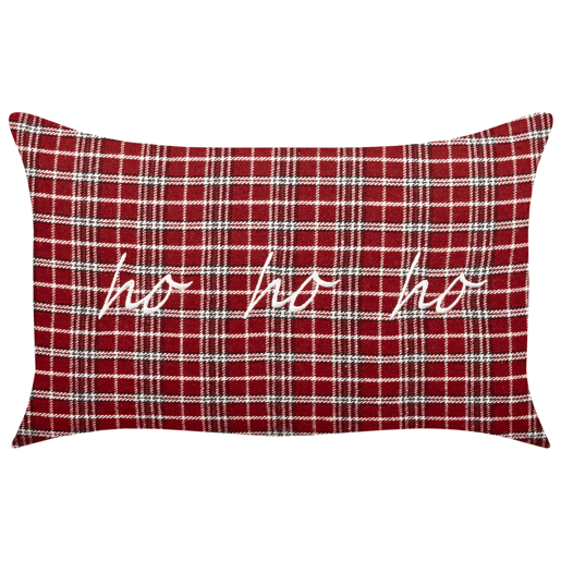 Conjunto de 2 almofadas decorativas MOCHI 30 x 50 cm Vermelho Padrão natalicio