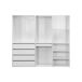 Vestidor modular de 3 elementos 200 Vestidor modular de 3 elementos 200 Blanco